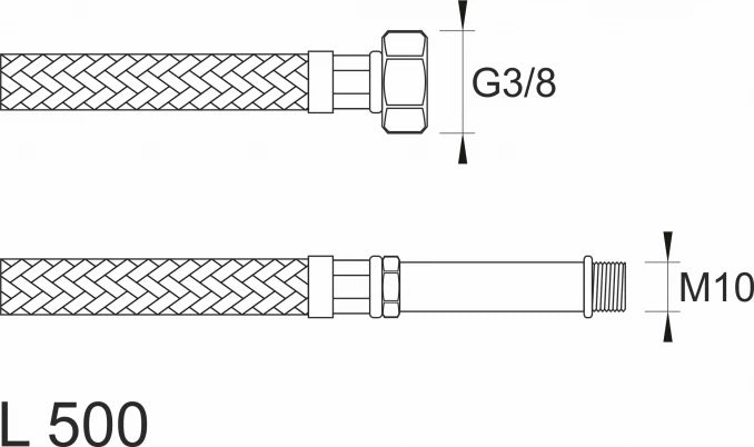 BRINOKS CREVO SBA BATERIJSKO F3/8 XM10 500 SA PRODUŽETKOM OD 50MM