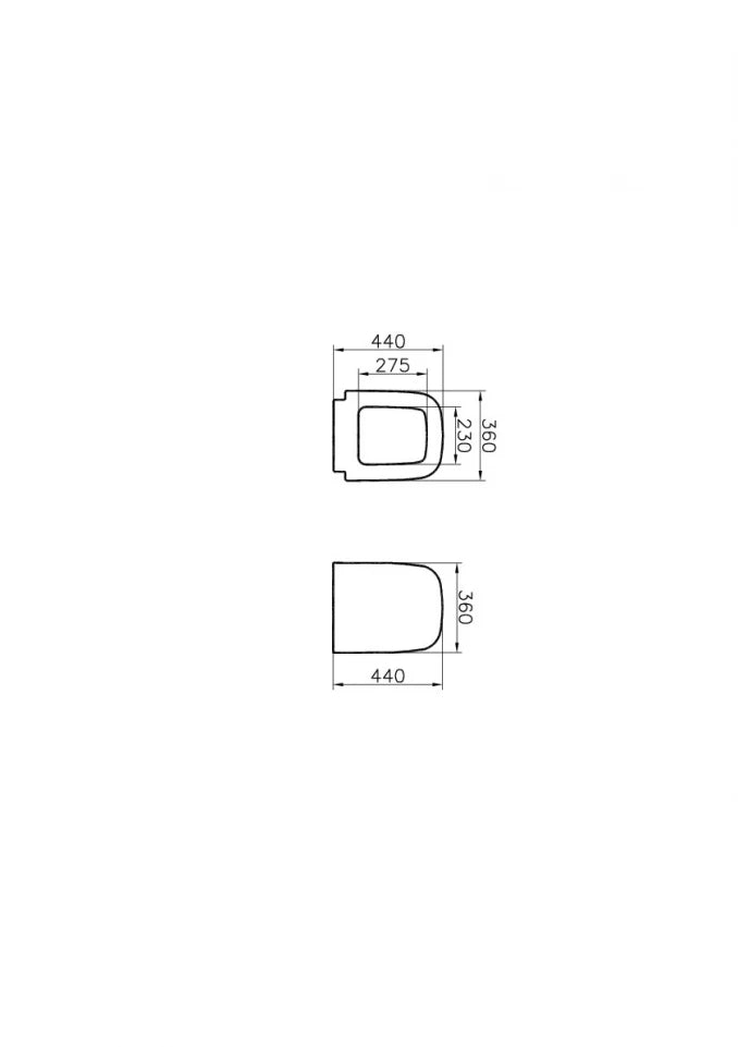 WC DASKA VITRA S20 DUROPLAST SOFT CLOSE