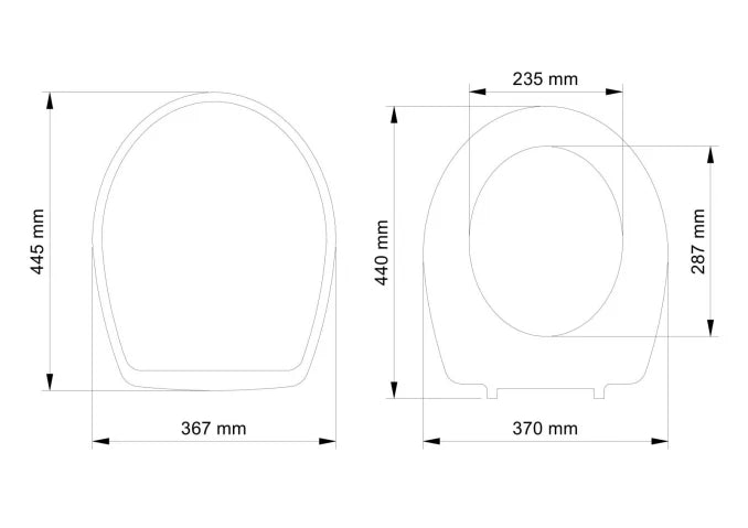 WC DASKA VISAM KLASIK DUROPLAST BELA INOX ŠARKE