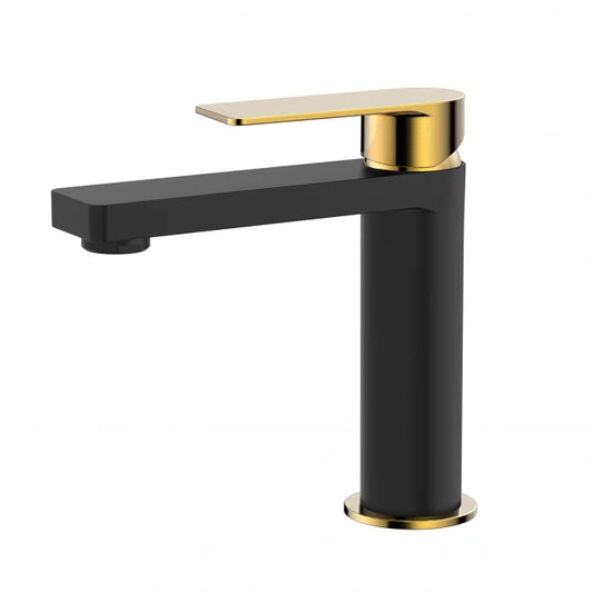 BATERIJA ZA LAVABO COPEN NOOK MAT CRNA / BRUŠENO ZLATO