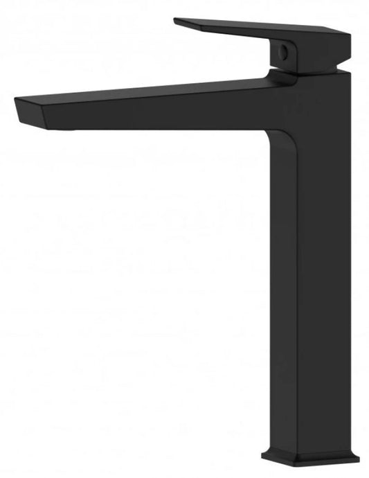 BATERIJA ZA LAVABO MINOTTI QUADRA NEW VISOKA MAT CRNA