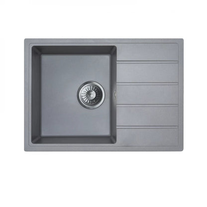 GRANITNA SUDOPERA MILO METRO 62X44 DIAMOND GREY SA SIFONOM