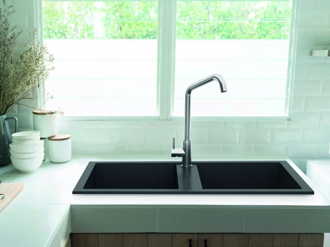 GRANITNA SUDOPERA MILO METRO 76X44 LAVA STONE SA SIFONOM DUPLA