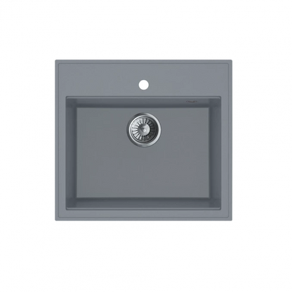 GRANITNA SUDOPERA MILO RETTO 56X51 DIAMOND GREY SA SIFONOM