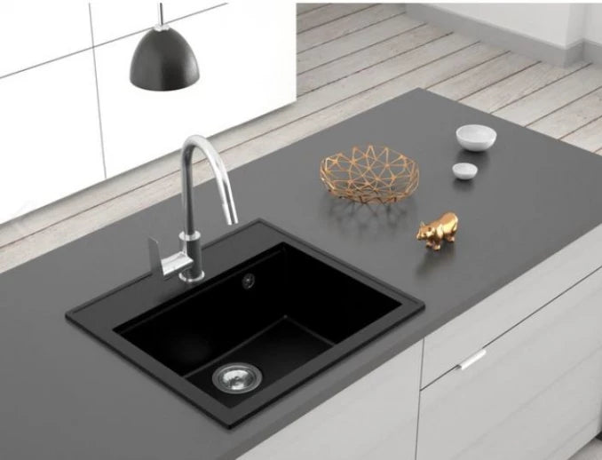 GRANITNA SUDOPERA MILO RETTO 56X51 LAVA STONE SA SIFONOM