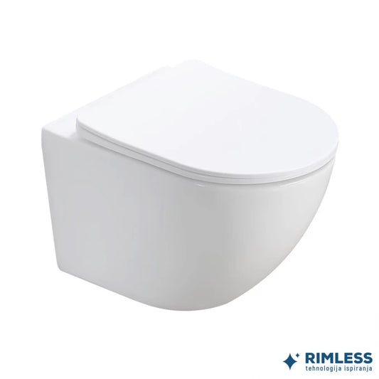 KONZOLNA ŠOLJA PERLA MINOTTI RIMLESS SA SOFT CLOSE WC DASKOM