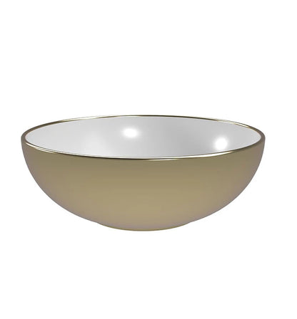 LAVABO COPEN NADGRADNI 415X415X155 ZLATNO BELI