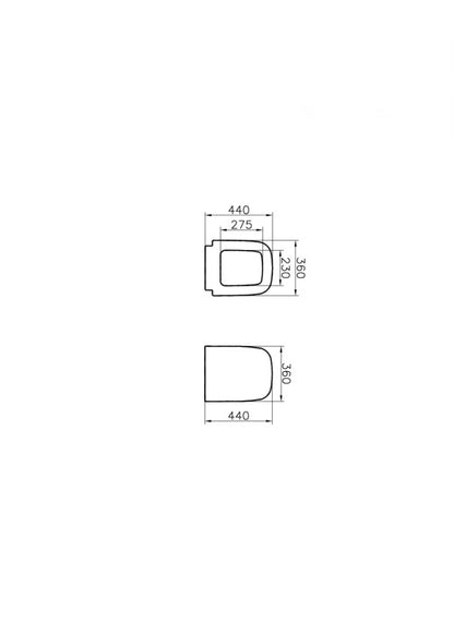 WC DASKA VITRA S20 DUROPLAST SOFT CLOSE